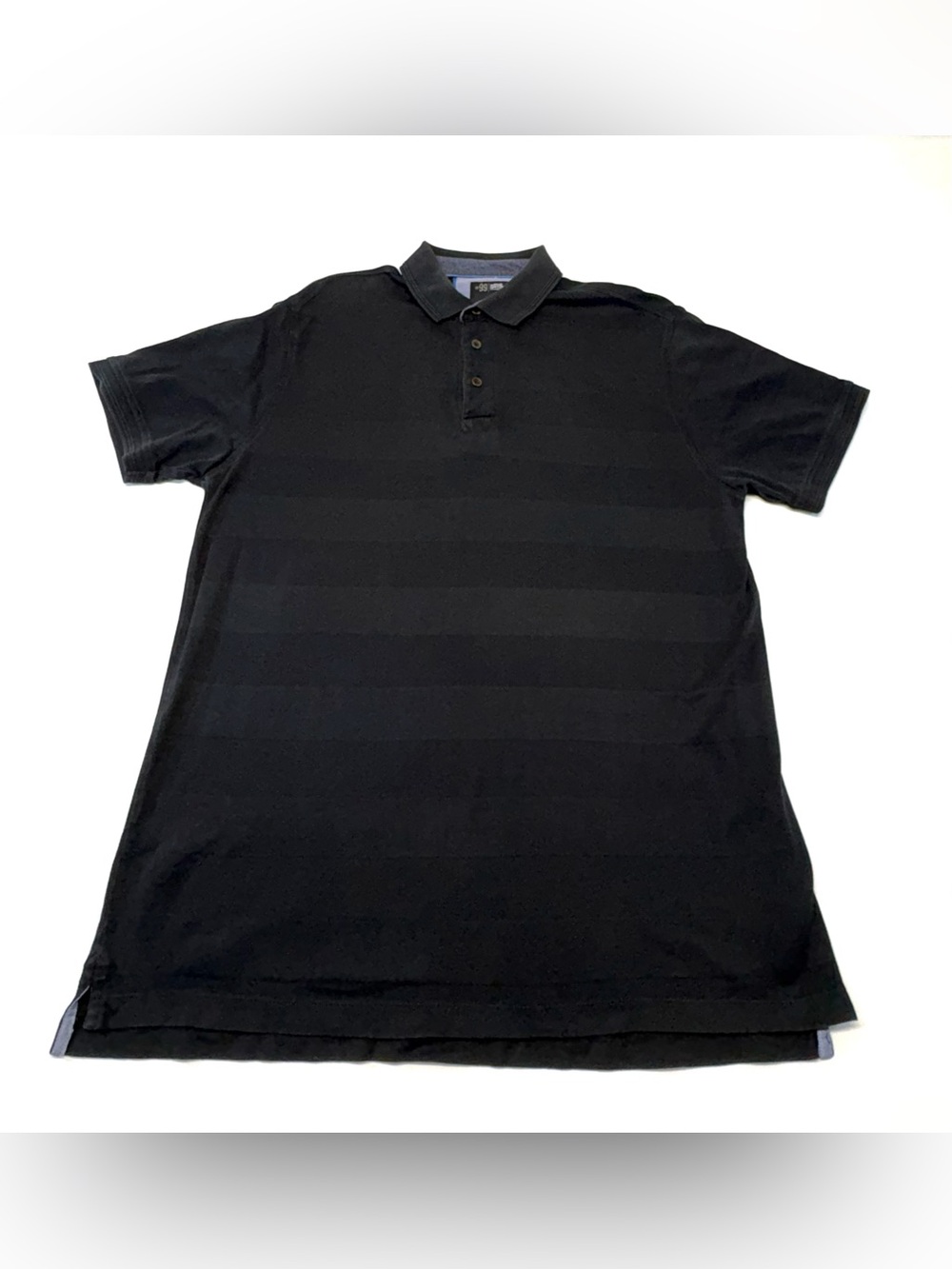 Wayne Gretzky Collection No. 99 Black Striped Polo Shirt - Size Large